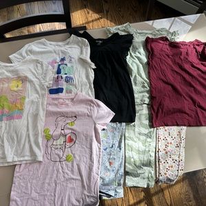 Cat & Jack Leggings/ t-shirt bundle Size 10/12